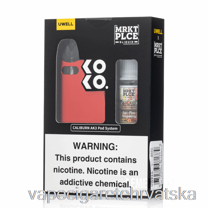 Vape Hrvatska Uwell X Dv Caliburn Ak3 Kit + 50mg Nic Salt [crvena] Mrkt Plce - Fuji Pear Mangoberry